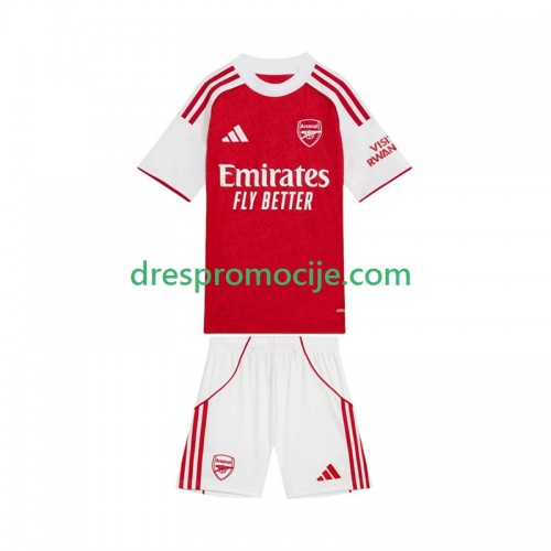 Arsenal Dres Dječji Domaći 2025/2026 Kratkih Rukava Arsenal Dres Dječji Domaći 2025/2026 Kratkih Rukava